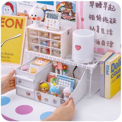 Boîte De Rangement - Carton - Bureau Chambre Bébé Étudiant - 3 Pièces (1/4)