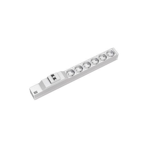 BACHMANN 19'' STECKDOSENLEISTE, 6-FACH, MIT FI SCHUTZSCHALTER 333.411