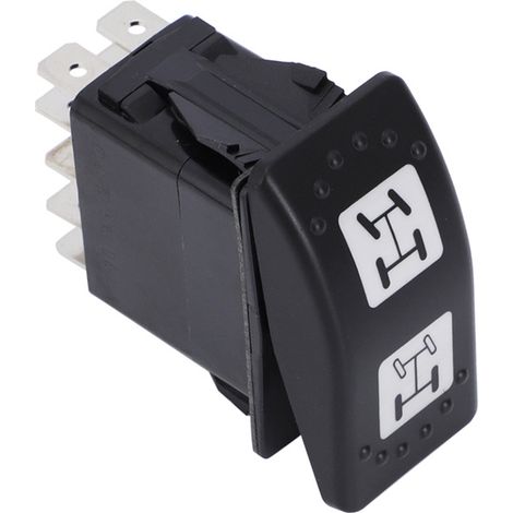 12V car modification ATV off-road vehicle four-wheel drive yacht switch self-locking waterproof 10-pin rocker switch (1/4)
