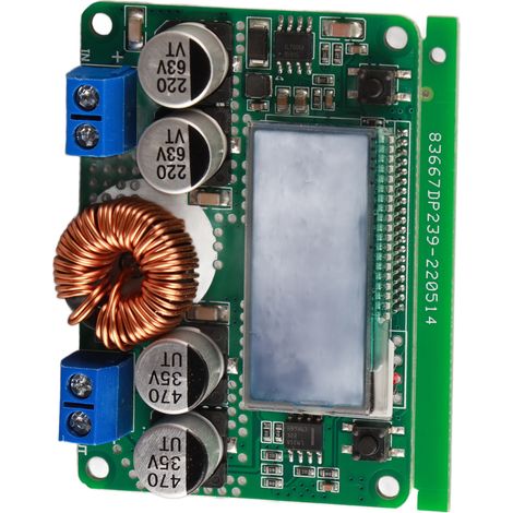 Convertisseur DC-DC réglable 8-60V à 3-32V 7A avec dissipateur thermique (1/5)