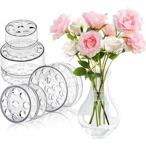 Lot de 4 supports de tige en spirale Ikebana pour fleurs, kit de bouquet de mariage à faire soi-même, support de tige Ikebana en spirale pour fleurs, bouquet, Twister Ikebana, outils de bouquet (1/5)