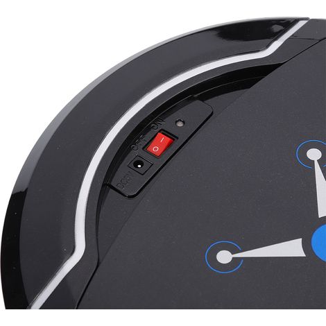 Robot aspirador inteligente con puerto de carga USB (CC 5V), carcasa de ABS negro, 23 cm de altura, batería de 1800 mAh. (1/5)
