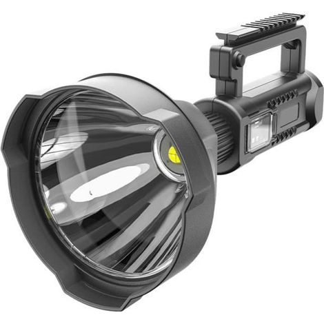 Super Lumineux LED Projecteur Portatif lampe de Poche Projecteur Rechargeable 8000mAh Longue Durée Spot Lumière W590 sans base (1/4)