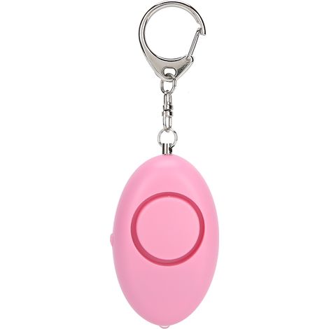 Persönlicher Sicherheitsalarm für Frauen und Senioren – Schlüsselanhänger mit LED und Sirene – Rosa (1/5)