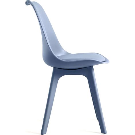 ORION91 Pack x6 - Silla BOREAL Asiento Acolchado Piel Sintética y Patas Color Azul Petróleo 48x43x82cm Comedor Oficina Salón Teletrabajo Cocina - SpazioLuzio (1/5)