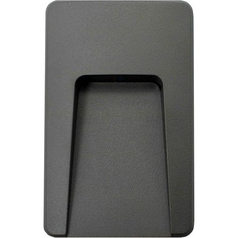 IluminaShop - Baliza de Superficie Led Wall High Negro 3W IP65  Blanco Calido 3000K (1/2)