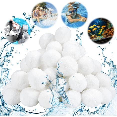 Swimming Pool Filter Ball, Filter Balls Replaces 25 kg Sand for Pool Filter, Reusable for Filter Systems, for Swimming Pool Filter Ball, Filter Pump (500g) (1/5)