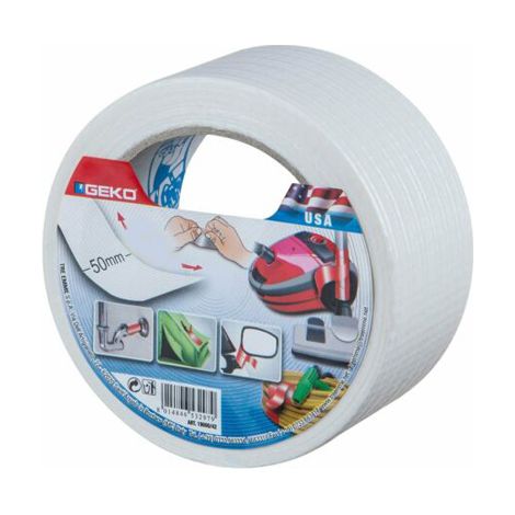 GEKO - Adhésif toile 50mmx10m blanc USA (1/2)