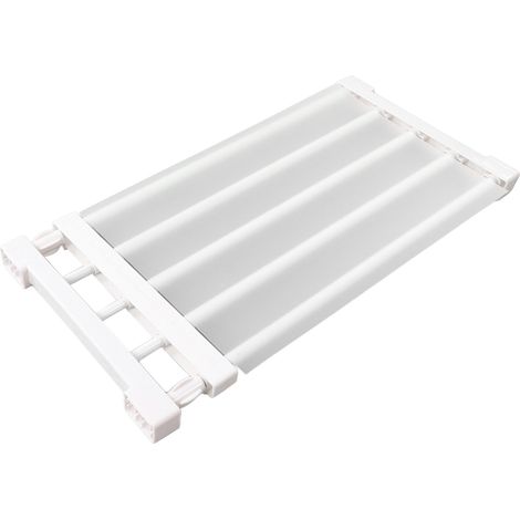 Étagère extensible à tension pour armoire, séparateur de placard sans clous, support de rangement pour armoire, longueur 50-80 cm / 19,7-31,5 pouces (1/5)