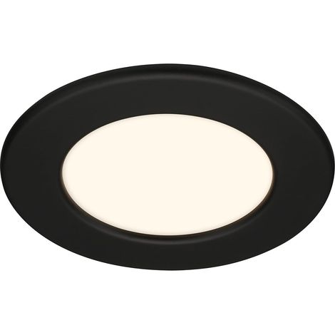 1x LED Spot à encastrer 230V, spot LED salle de bain IP44, plafonnier à intensité variable en continu, spot LED, spot plat au plafond, lampe salle de bain (1/3)