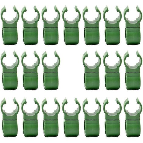 20 clips de connexion pour treillis de plantes, réutilisables, rotatifs et réglables, clips de fixation à boucle pour serre-16mm