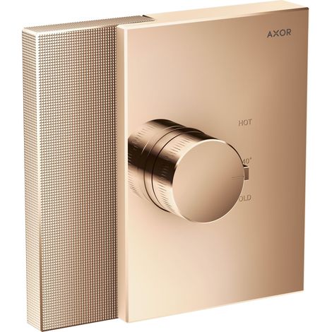 Termostato AXOR Edge del tamaño de una mano Highflow oculto, con
