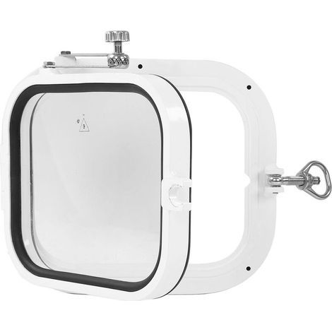 Hublot de fenêtre en verre trempé, ouverture interne à 180 °, pour bateau marin, Yacht, L350mm H300mm (1/4)