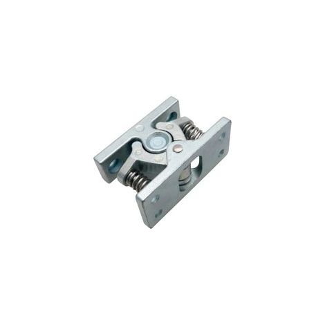 Robuster, federbelasteter Türriegel für Schränke, Schubladen oder Küchentüren, aus Zinklegierung, 1 Stück (silber) - Crezuo