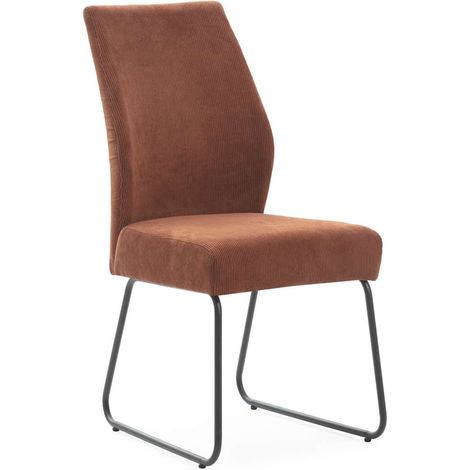 Pack de 4 sillas modelo Alicia tapizado textil teja, 97cm(alto) 45cm(ancho) 62cm(largo) (1/5)