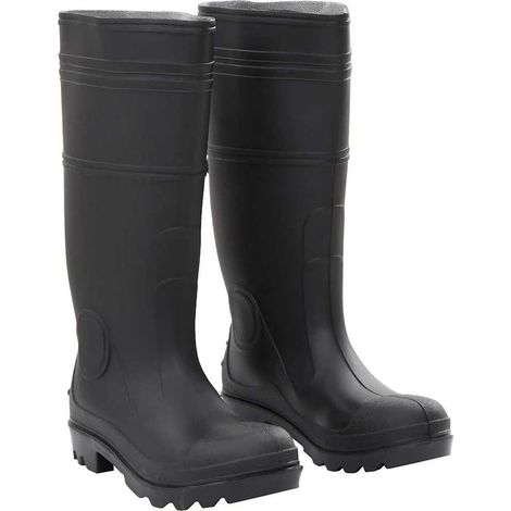 Bottes en caoutchouc noir taille 38 PVC (1/5)