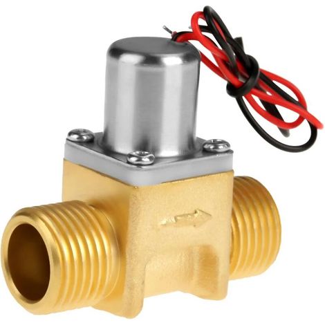 Électrovanne En Laiton d'Impulsion d'Écoulement d'Eau, Résistante à l'Usure Et Durable Pour l'Environnement d'Alimentation De La Batterie 1/2" Dc4.5V Lefou (1/5)