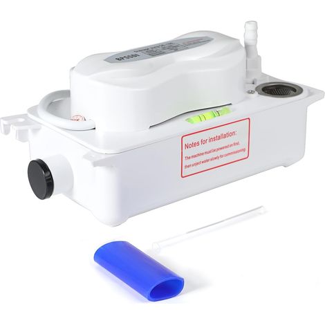 Ej.Life Pompe à Condensats HAVC, 100‑240V 100L/H 0.6 L Pompe D'élimination Automatique des Condensats avec Interrupteur de sécurité, élimination des Condensats AC pour Climatiseur, Four