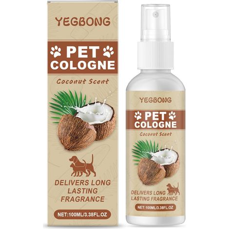 Coconut Scented Pet Odor Eliminator Spray, Indoor Air Freshener, Cleanses Odors from Cats and Dogs -- 100ml (1/5)