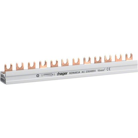 Hager KDN463A Phasenschiene    4polig  63 A     1 St.