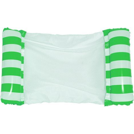 Schwimmende Hängematte – Für Pool, Strand, See, Fluss – Mit ergonomischer Kopfstütze – Aus PVC und Nylon-Netzgewebe – 1 Stück (1/5)