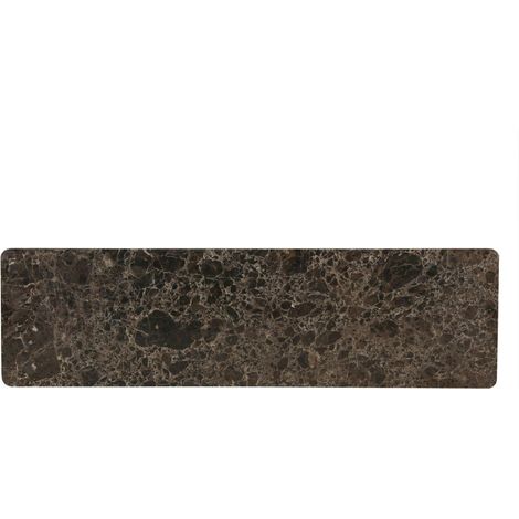 Plateau marbre marron pour dessus buffet haut 4 portes KASO (1 plaque) (1/3)