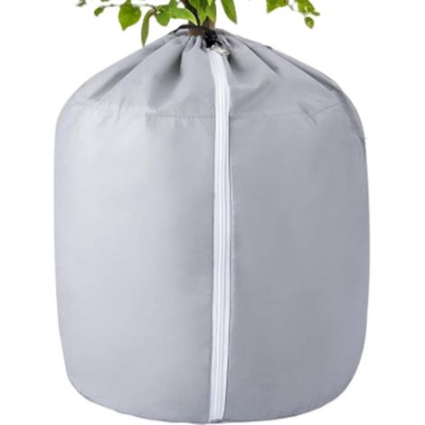 Enveloppe de jardinière, Sacs barils de Protection Contre Le Gel, couvertures Thermiques de Zone racinaire, Composition en Tissu tissé, barrière d'entretien hivernale, Accessoires de Jardin ex (1/5)
