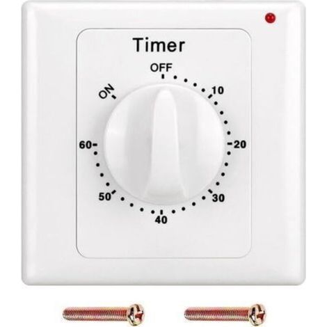 60 Min Compte à rebours Minuterie AC 220 V Bouton de Commutation Style Électronique Mécanique Compte à rebours Minuterie Prise Minuterie
