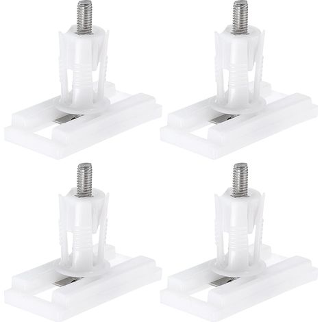 4Pcs Blanc Charnière De Couvercle De Siège De Toilette rondelles,couvercle de toilette,fixations de siège,blanc (1/4)