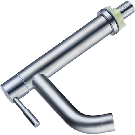 Mitigeur pour vasque, inox, argenté, eau froide, pour lavabo (1/5)