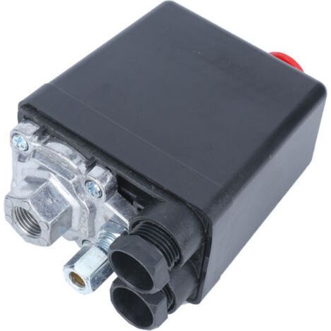 Eosnow – Vanne de commande pressostat compresseur d'air G1/4' – Pression 0,5-1,2MPa – Tension 220V – Durée de vie 1 milliard de cycles - 5175psi