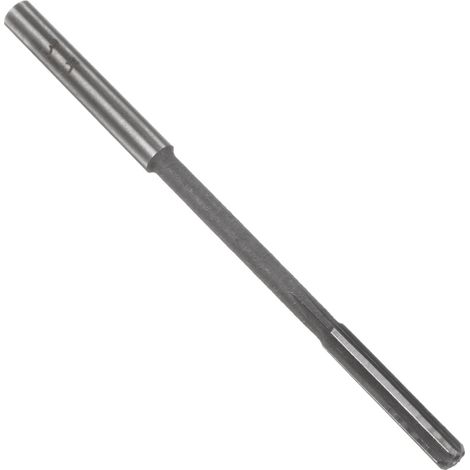 Alesatore da 3,5 mm - HSS H7 - 6 scanalature dritte - Utensile da taglio con gambo tondo - Punta da trapano metrica per fori in acciaio inossidabile