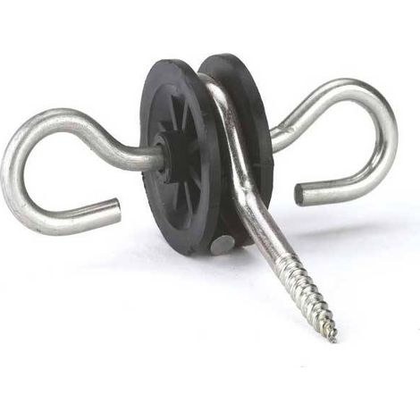 Isolateurs double ancrage à vis pour clôtures électriques – Lot de 10 – Pour terrains accidentés – Fixation rapide et durable – Ako Agrartechnik