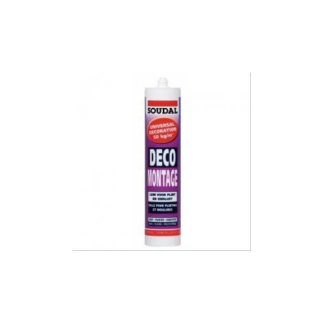 Colle Déco Montage Soudal - carton de 12 cartouches de 300ml