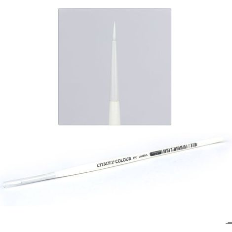 Pinceau - GAMES WORKSHOP - Citadel - Synthétique - Couleur Blanc - Taille S