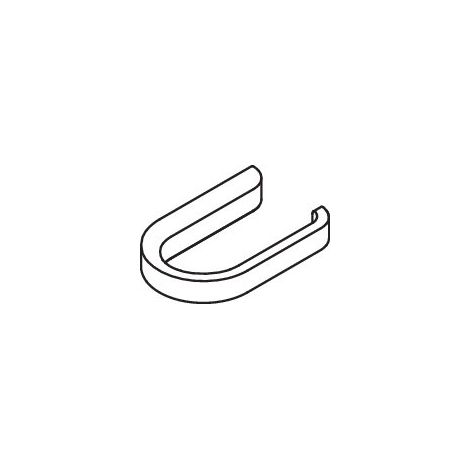 HEWI 800.21.10040 WC-Papierhalter des Systems 800, Metall, verchromt, B: 140 mm, H: 20 mm, T: 90 mm (1/5)