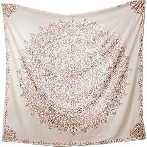 Tapestry - Polyester Imprimé Géométrique Mandala Bohème - Décoration Murale Chambre Dortoir Plage Pique-Nique - 150 x 200 cm - 1 Pièce