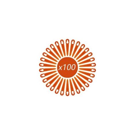 Tigrezy Lot de 100 Lames Compatible pour Coupe Bordure Stihl PolyCut 2-2 PolyCut 3-2, FSA 45 FSA 57 FSE 52, Lames en Plastique pour Coupe Bordure Stihl sans Fil (1/4)