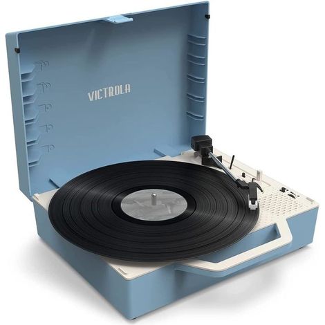 Platine Vinyle RE-SPIN Eco conçue Bleu (1/5)