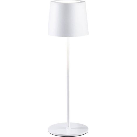 Paulmann Gilo lampada da tavolo LED bianca opaca