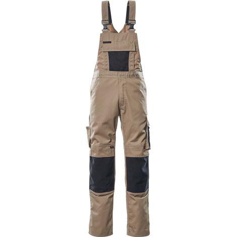Mascot UNIQUE Latzhose  Augsburg Gr. 42 hellkhaki/schwarz