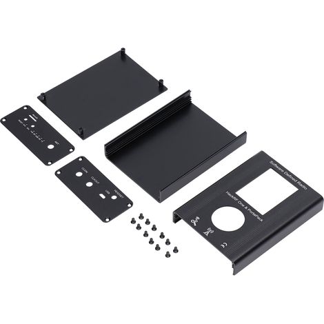 Boîtier en aluminium noir HackRF One 3888121,5 mm, boîtier en alliage d'aluminium, boîtier profilé en aluminium, boîtier métallique en aluminium, boîtier pour circuit imprimé en aluminium (1/5)