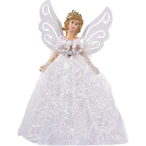 Arbre De Noël Pendentif, Ange Sapin De Noël Avec Ailes, Poupée En Tissu Ange De Noël Haut Du Sapin, Haut Sapin Ange De Noël Cimier Pendentif, Pour Les Décorations De Noël De Noël Ornement D'arbre (1/5)