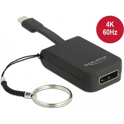 Delock Adaptador USB Type-C â¢ para DisplayPort (Modo DP Alt) 4K 60 Hz - Llavero