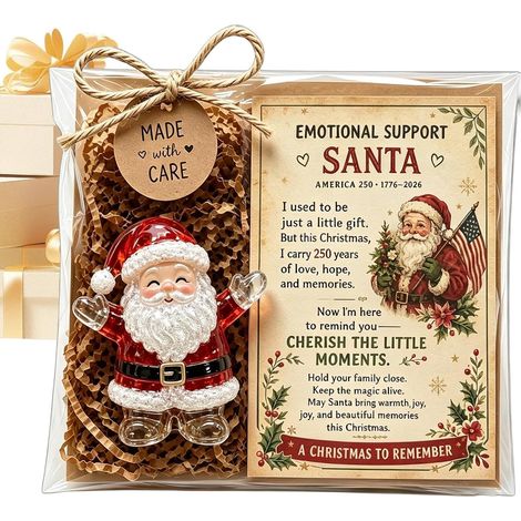 Juguete de Papá Noel de bolsillo  Mini estatua emotiva de acrílico 2D (1/5)