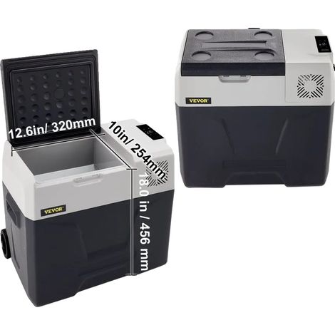 Congélateur de voiture portable, gamme de refroidissement polyvalente, design économe en énergie, 50L (1/2)