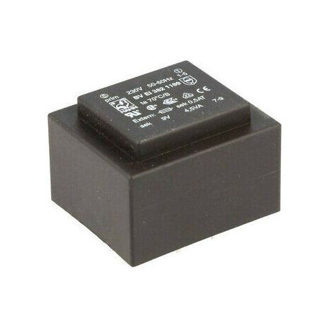 Trasformatore incapsulato uscita 9v 4,5va ingresso 230vac Bvei3821189