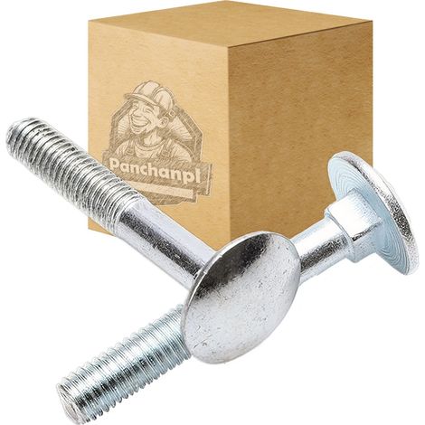Tornillo de cabeza de hongo DIN603 KL 4.8 galvanizado M6X20 (1/2)