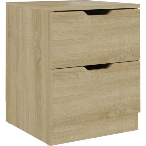 Maison Exclusive - Nachttisch Sonoma-Eiche 40x40x50 cm Spanplatte