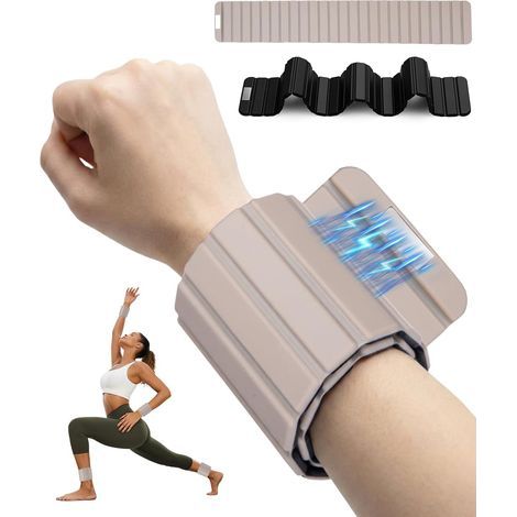 Wrist Weights, [Magnetic-1 Pair/1KG] Ankle Weights, Ankle Weights, Waterproof Silicone Material, for Walking Yoga Running Pilates Swimming Gym (1/5)